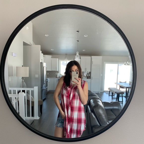 Plaid Button Up Tank by Rails - Picture 2 of 3